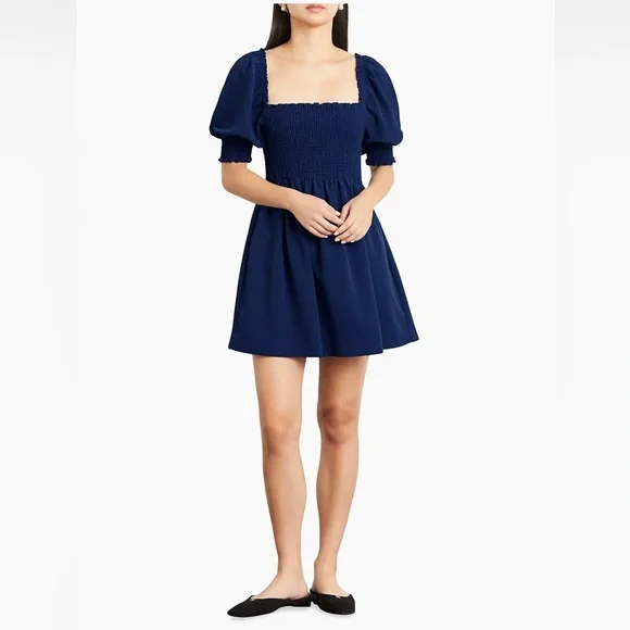 Hill House The Athena Nap Dress - Navy - Picture 1 of 5